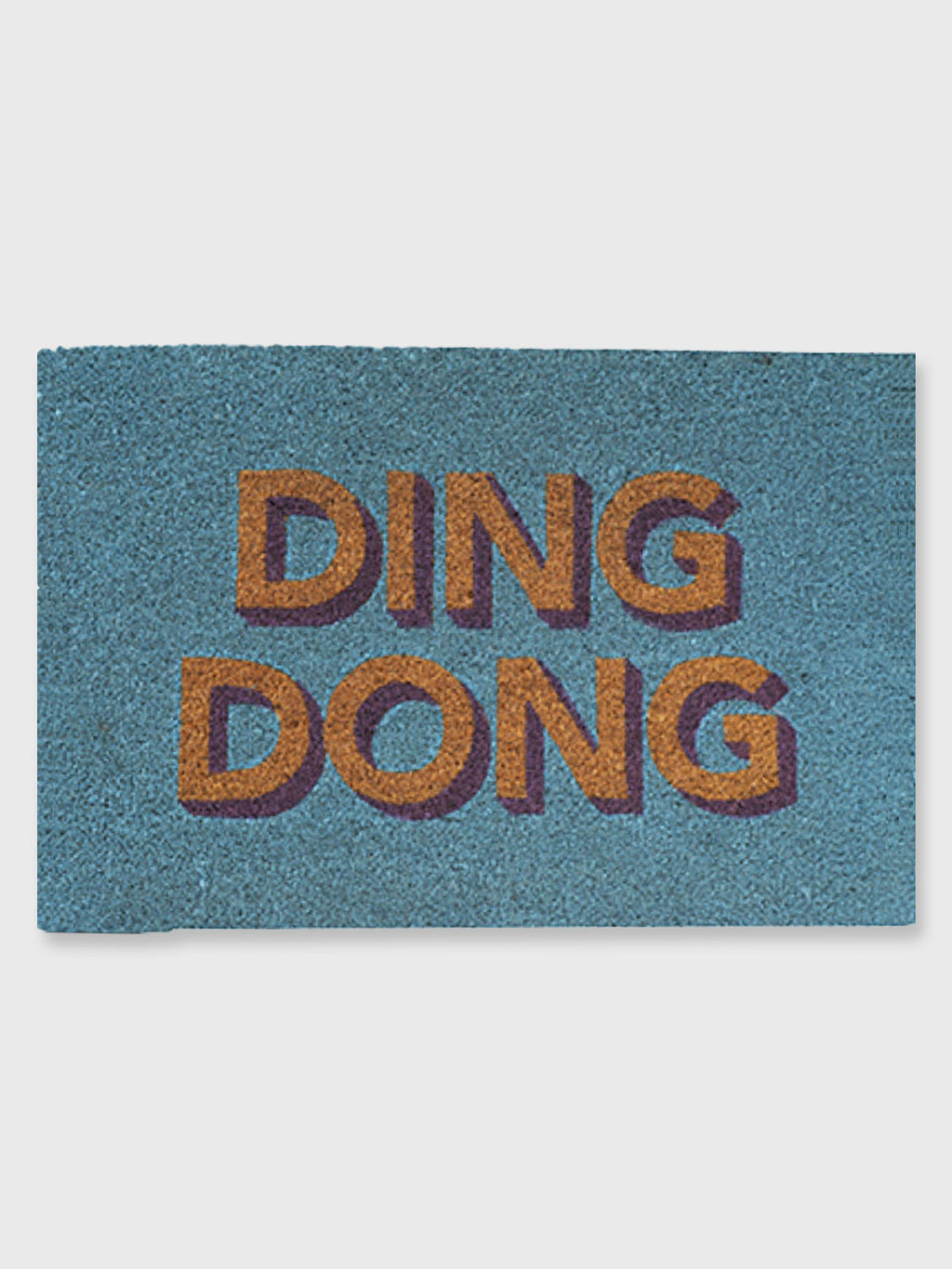 Ding Dong Door Mat - Blue