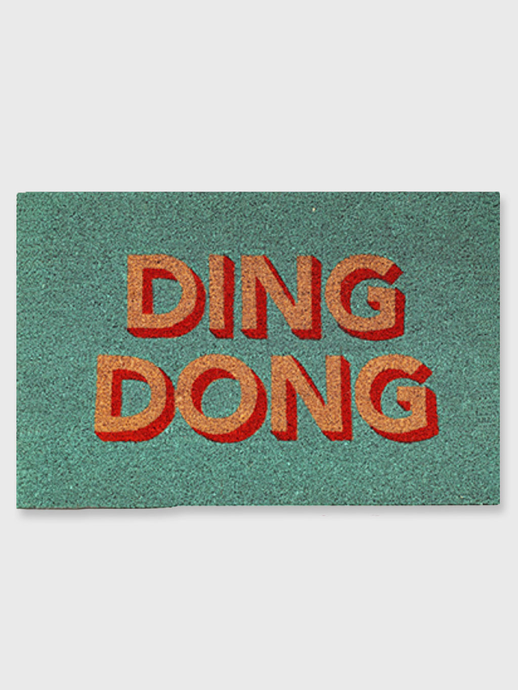Ding Dong Door Mat - Green