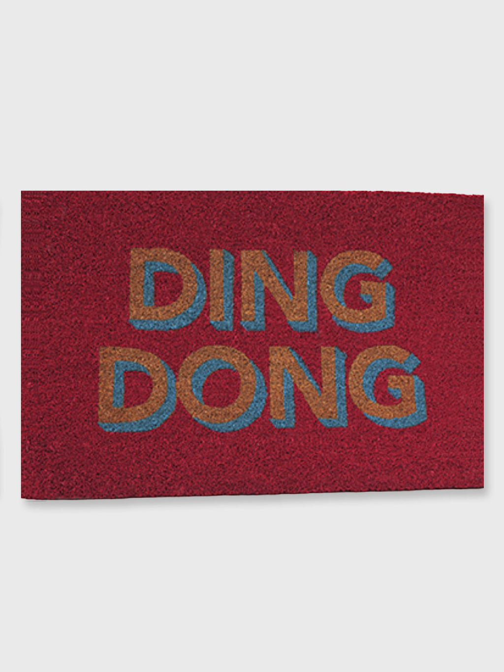 Ding Dong Door Mat - Pink