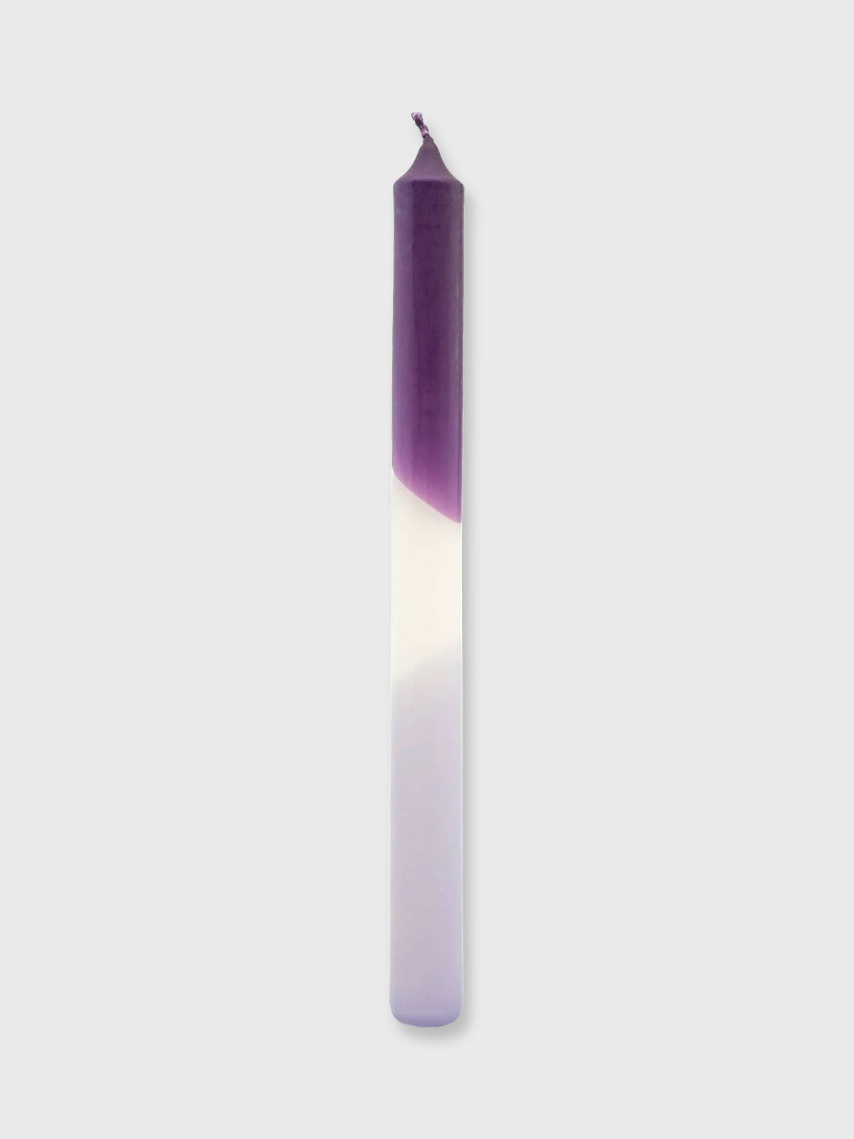 Two Tone Dinner Candle - Purple