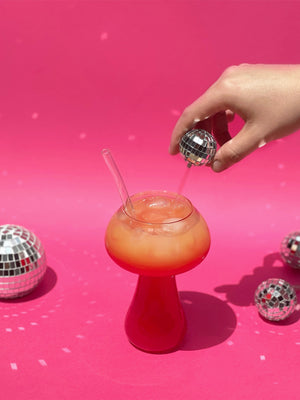 Disco Ball Drink Stirrers - 4 Pack