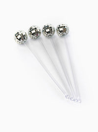 Disco Ball Drink Stirrers - 4 Pack