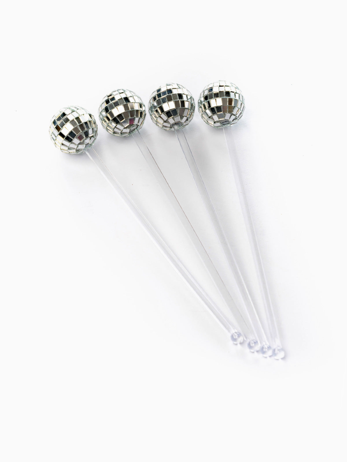Disco Ball Drink Stirrers - 4 Pack