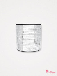 Disco Tile Planter - Silver