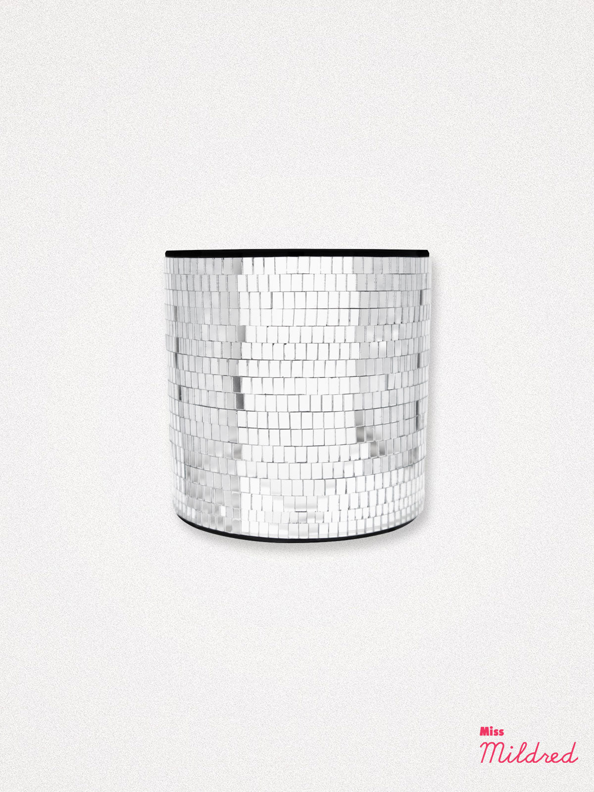 Disco Tile Planter - Silver