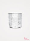 Disco Tile Planter - Silver