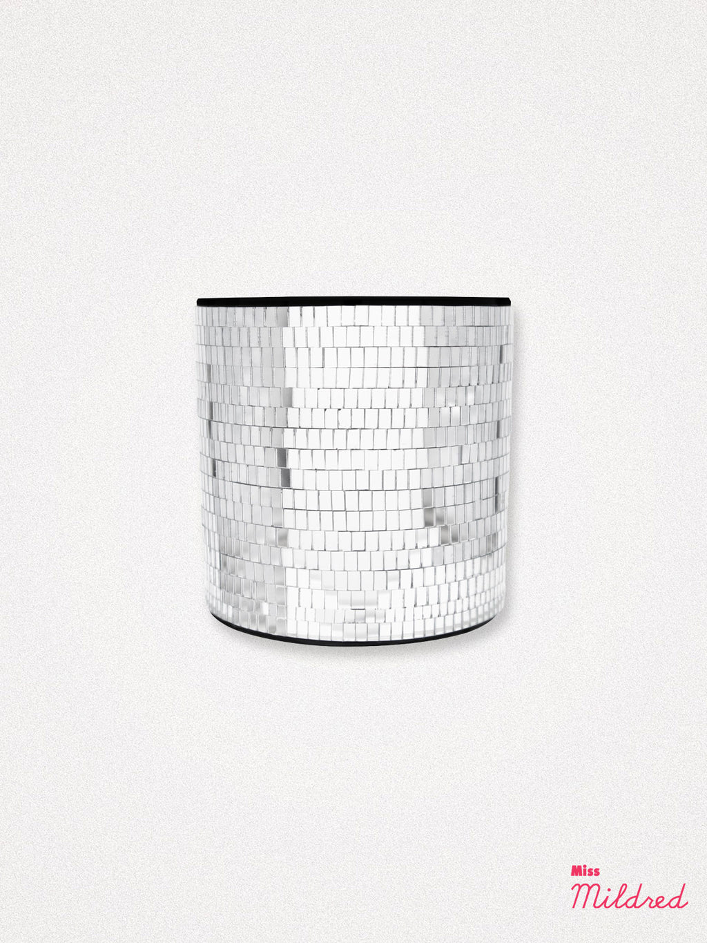 Disco Tile Planter - Silver