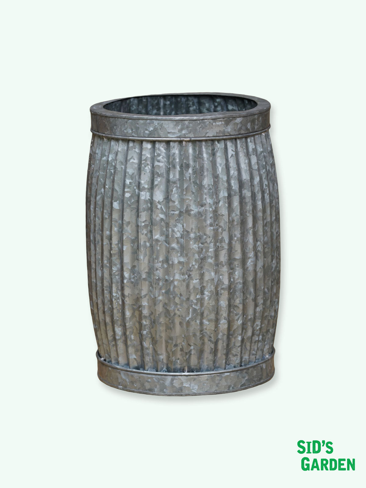 Dolly Tub Galvanised Metal Planter - 42cm