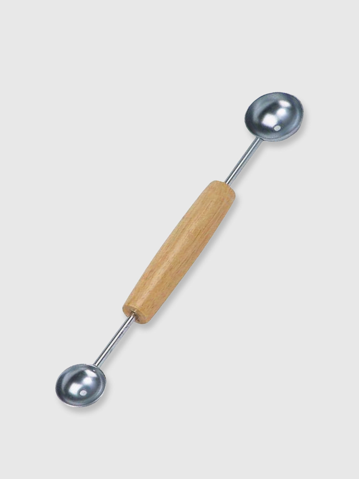 Double-ended Melon Baller with Wooden Handle