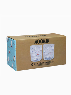 Moomins Glass Tumblers - Set of 2