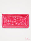 Enamel Rectangular Trinket Tray - Hot Pink