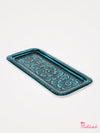 Enamel Rectangular Trinket Tray - Petrol Blue