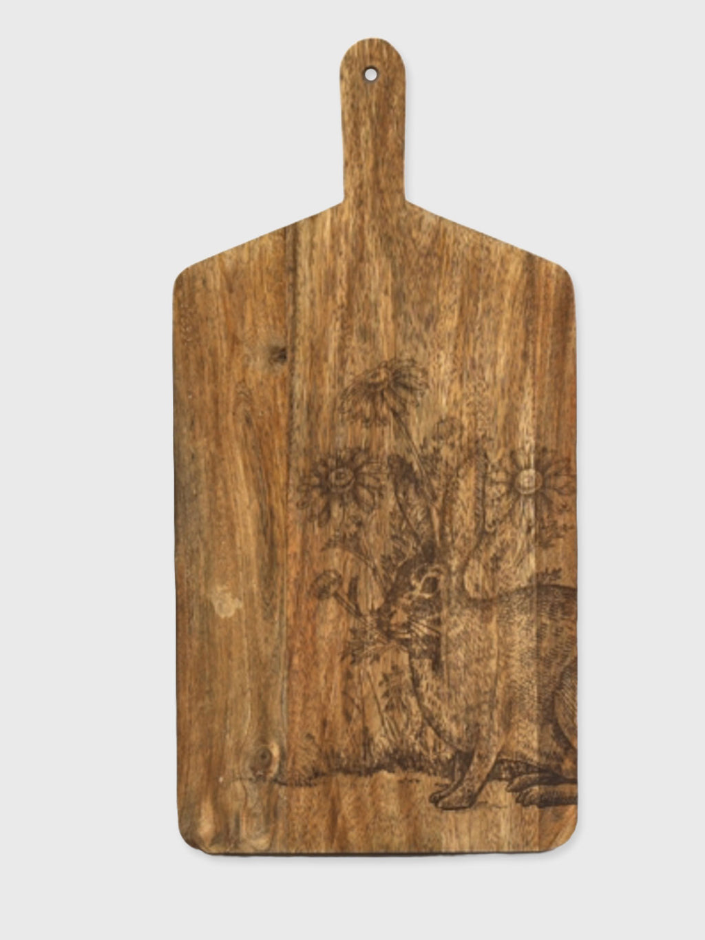 Wooden Etched Chopping Board Hare - Large