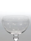 Cocktail Coupe Glass - Etched Star