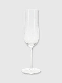 Champagne Flute Glass - Etched Star