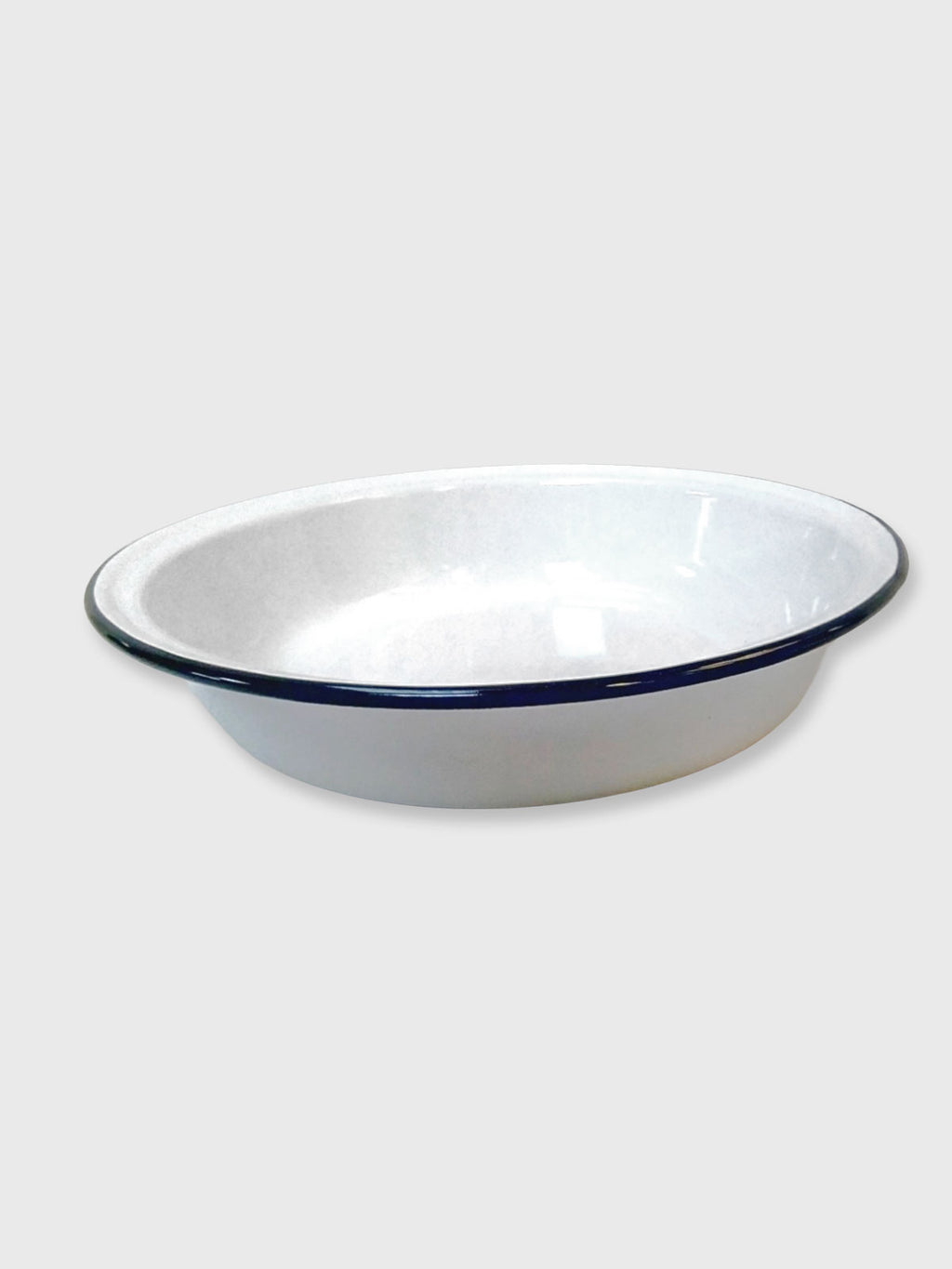 Falcon Enamel Round 22cm Pie Dish White / Black