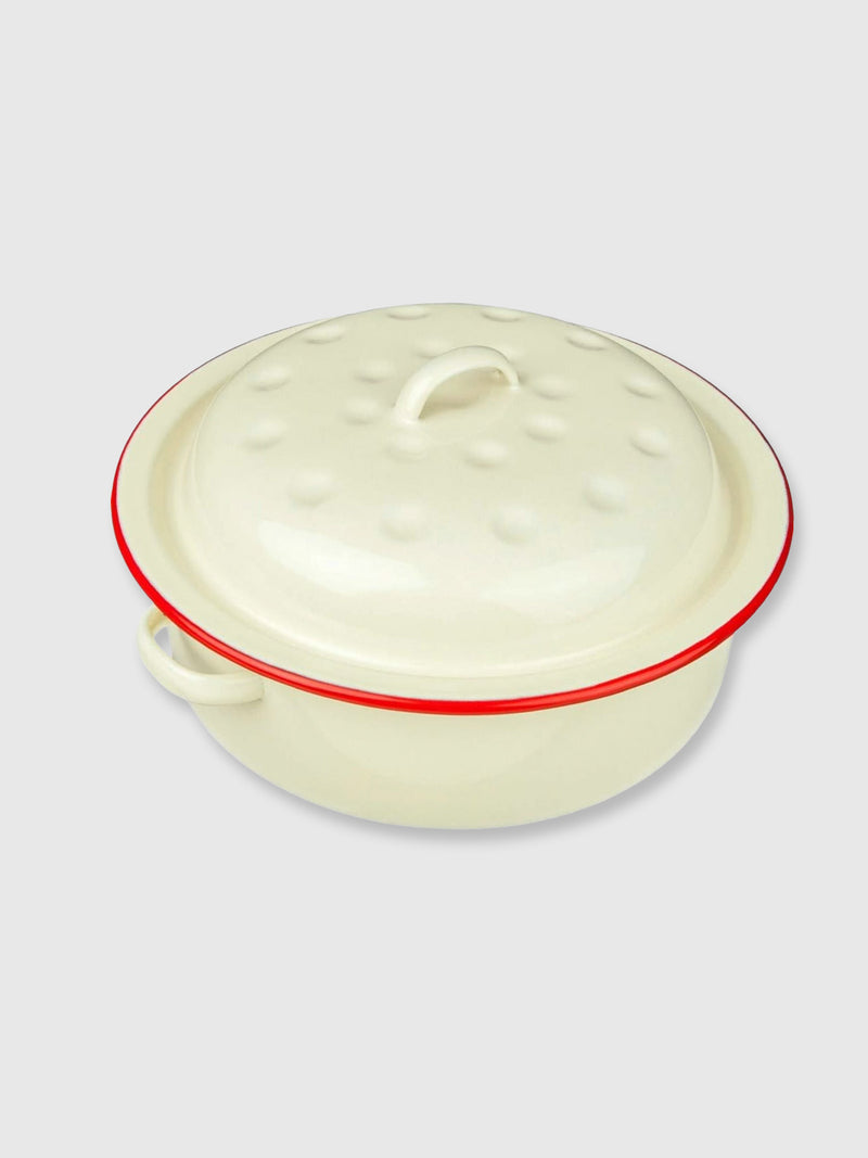 Falcon Enamel Round Small Casserole Dish - Cream