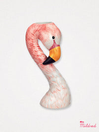 Fantastic Pink Flamingo Head Vase - Medium
