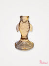 Fish Shape Glass Candle Holder - Orange