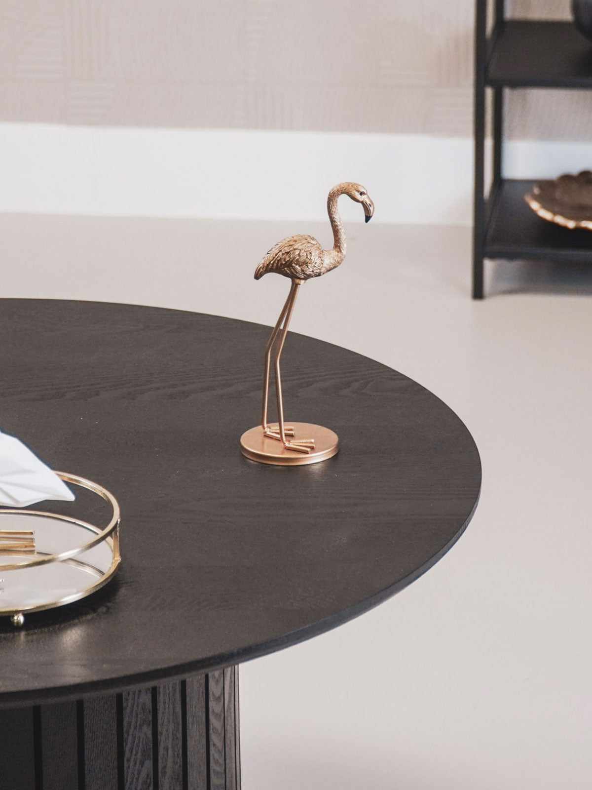 Flamingo Figure Statue Gold