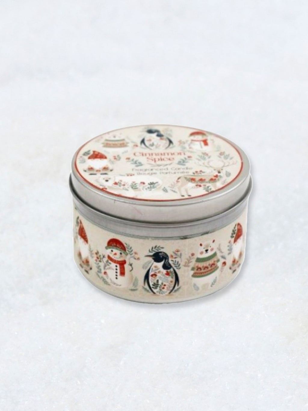 Folk Cinnamon Spice Scented Tin Candle