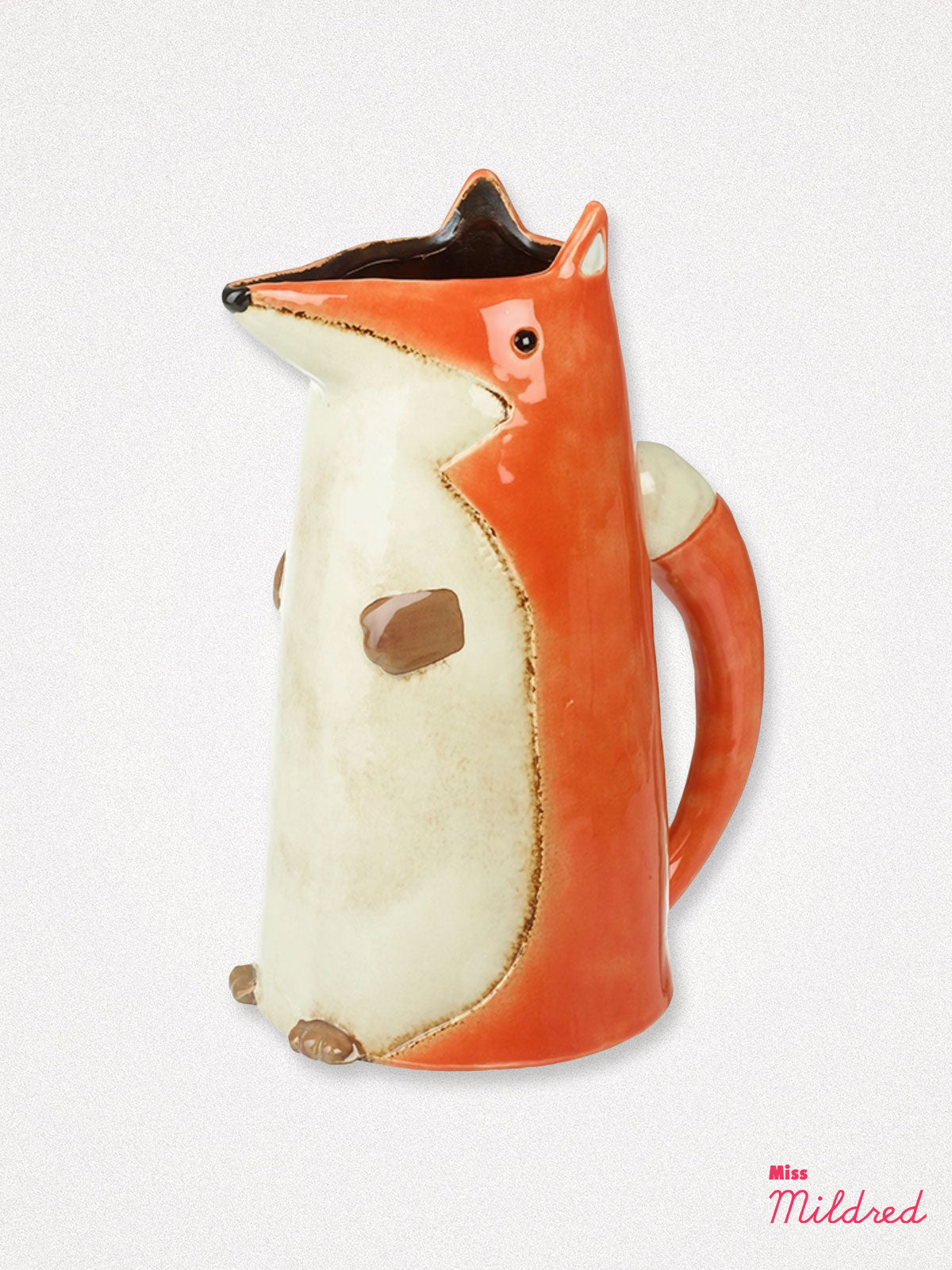 Fox Ceramic Jug - 29cm