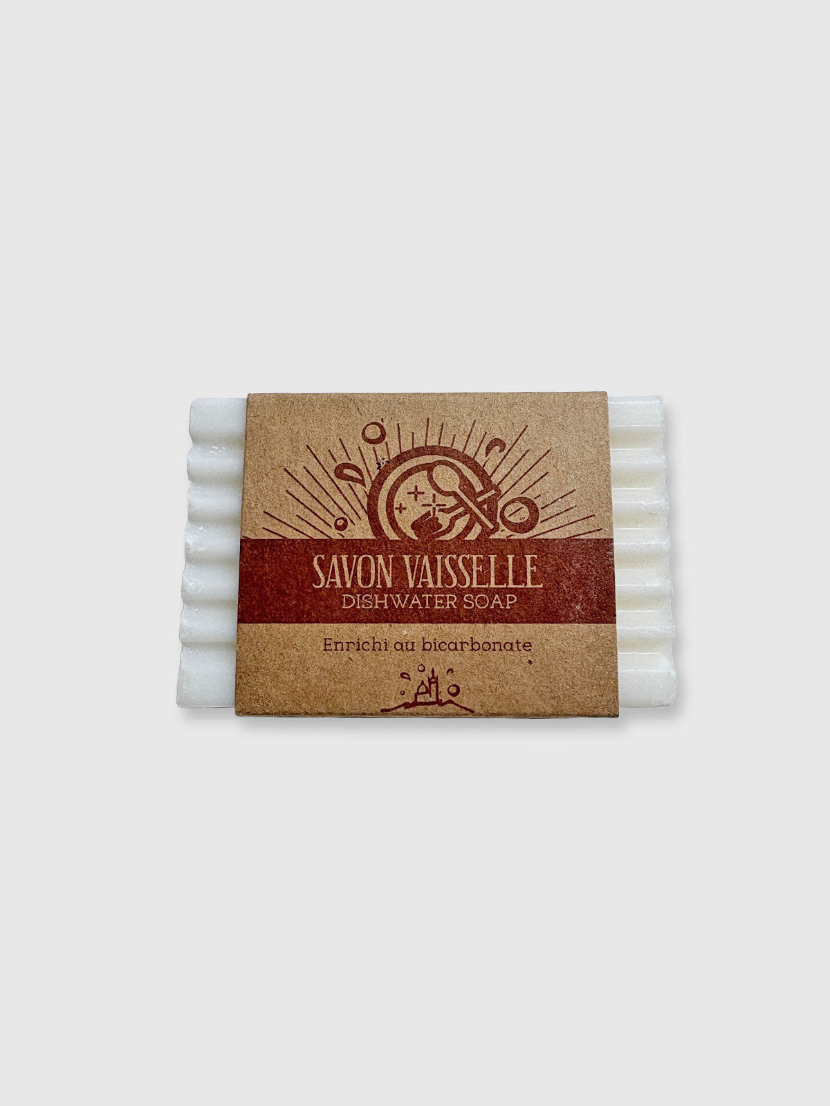 French Bicarbonate Solid Washing Up Soap Bar - 120g