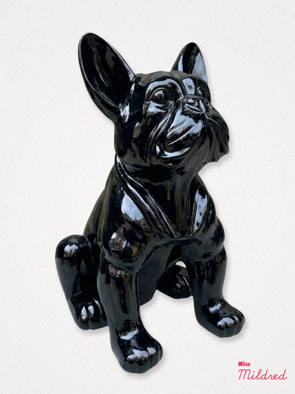 French Bulldog Large Statue 37cm - Black
