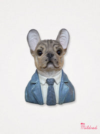 Frenchie Dog Bust Statue - 21cm