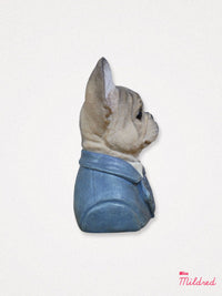 Frenchie Dog Bust Statue - 21cm
