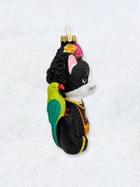 Christmas Ornament - Frida Kahlo Catlo Tuxedo Cat