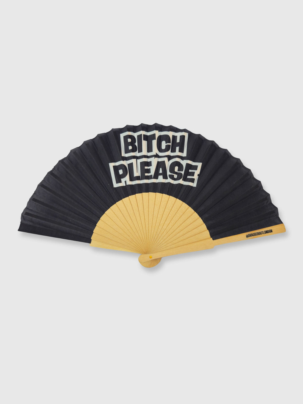 Hand Fan Black - Bitch Please