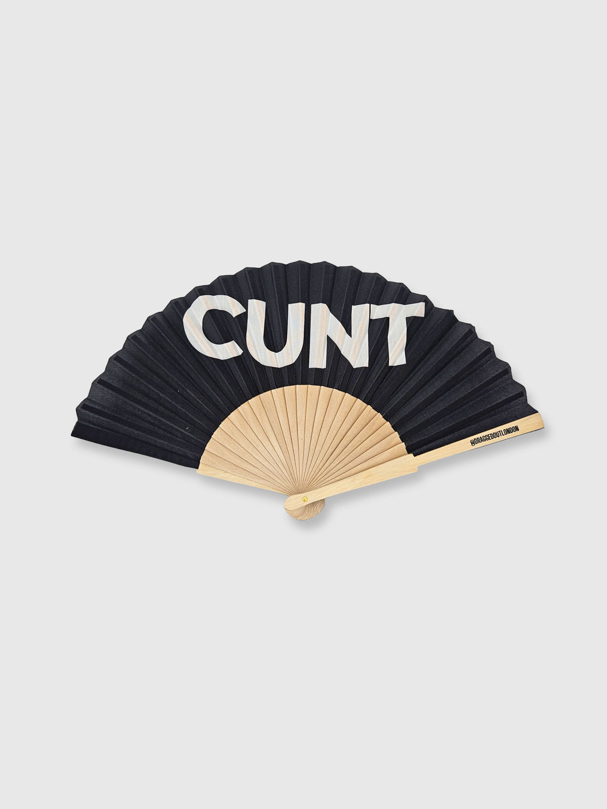 Hand Fan Black - C*nt