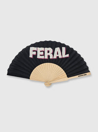 Hand Fan Black / White - Feral