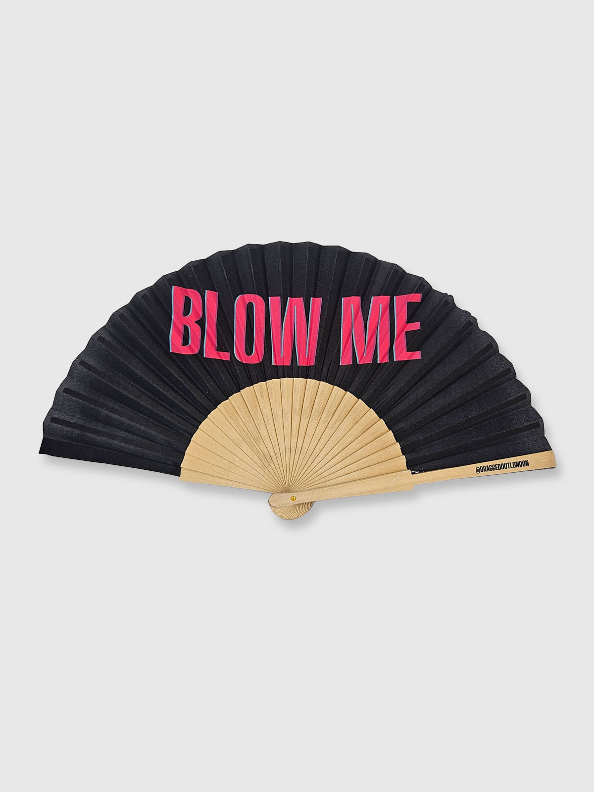 Hand Fan Black / Pink - Blow Me