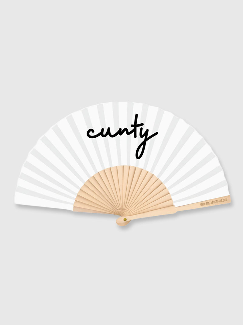 Hand Fan White - Cunty