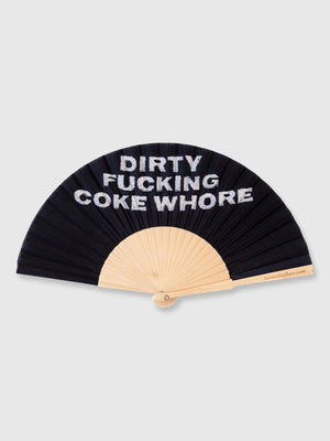 Hand Fan Black - Dirty Coke