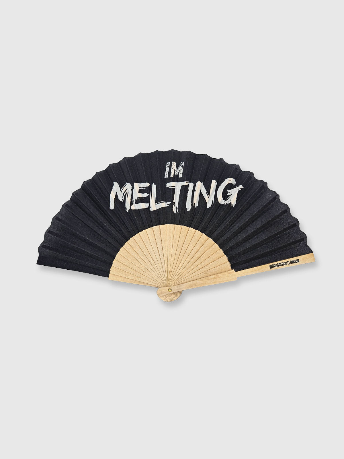 Hand Fan Black - I'm Melting