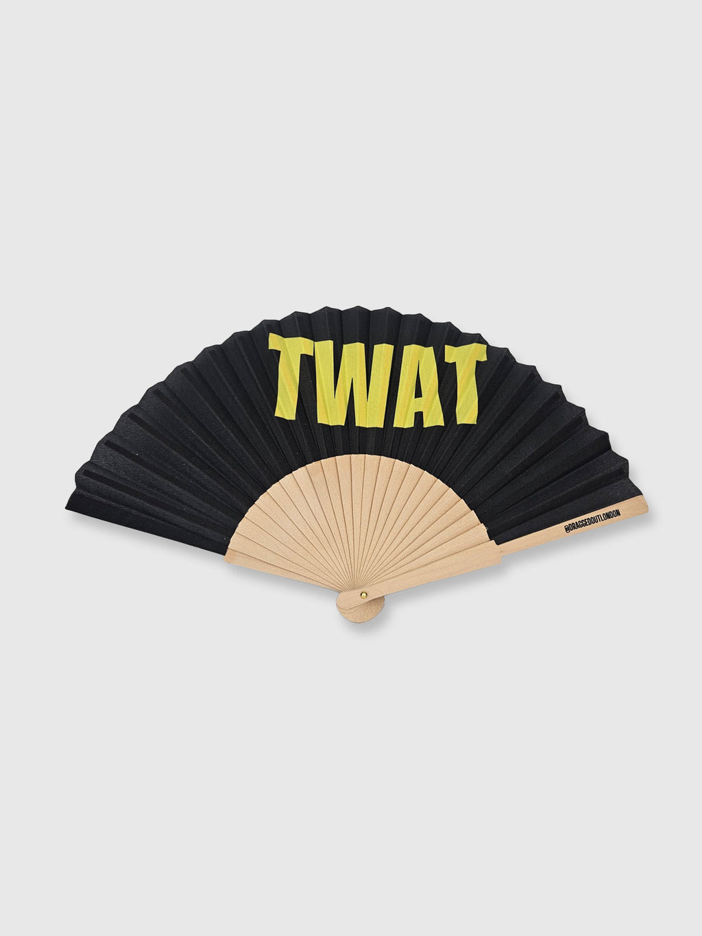 Hand Fan Black / Yellow - Twat