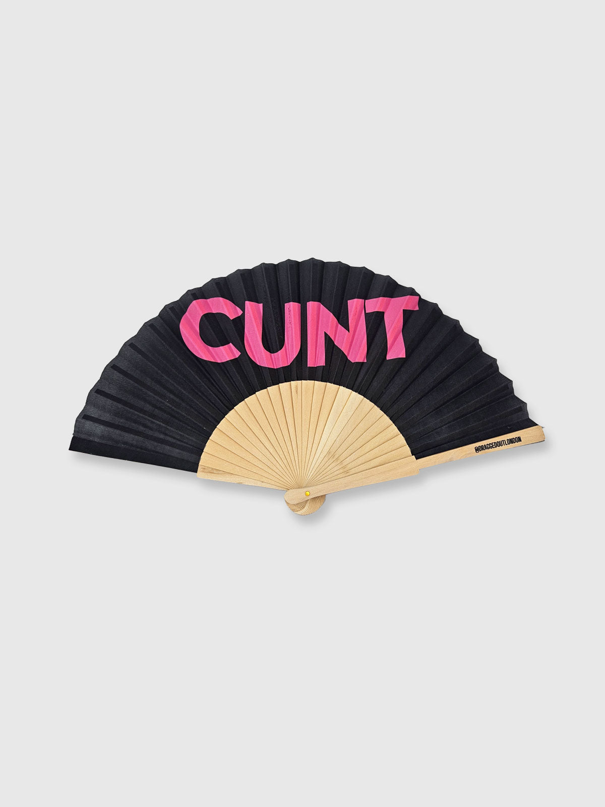 Hand Fan Black Pink - C*nt