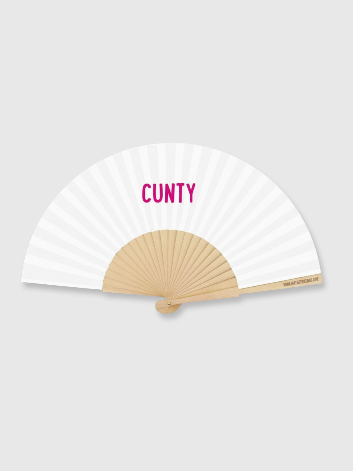 Hand Fan White & Pink - Cunty