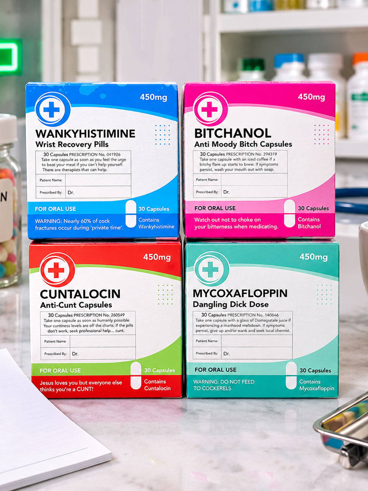 Bitchanol - Novelty Prescription Mint Sweets
