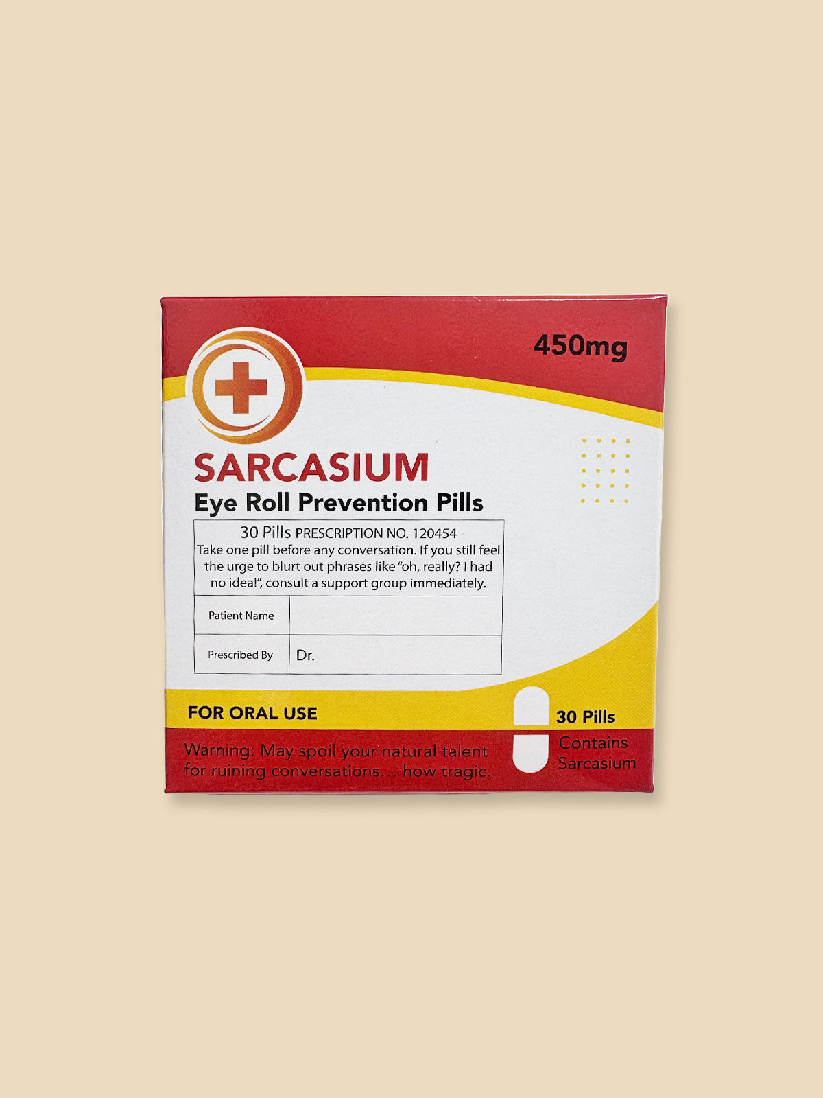 Sarcasium - Novelty Prescription Mint Sweets