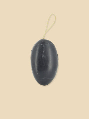 French Soap on a Rope - Charcoal - 155g