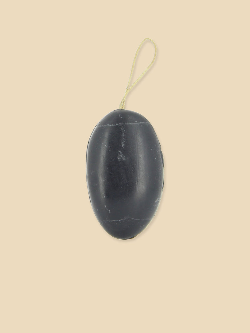 French Soap on a Rope - Charcoal - 155g