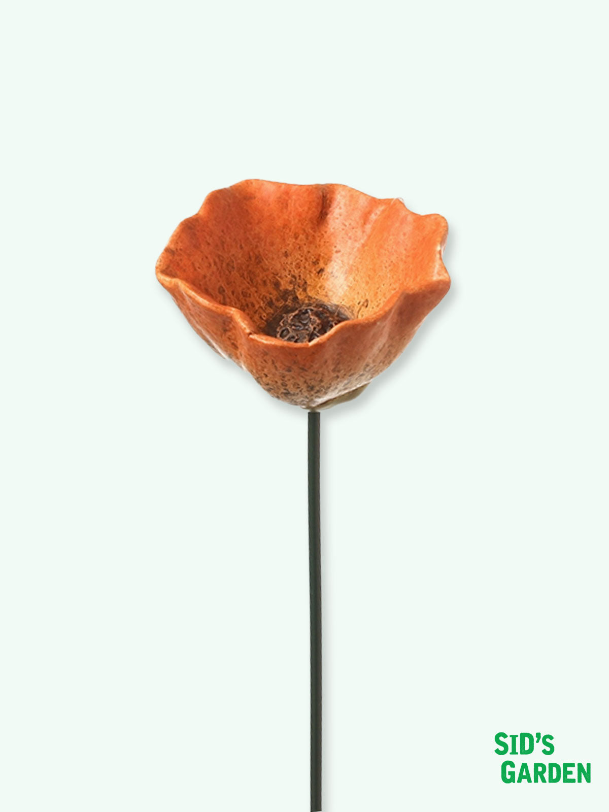 Garden Ceramic Colourful Poppy Stake - 57cm