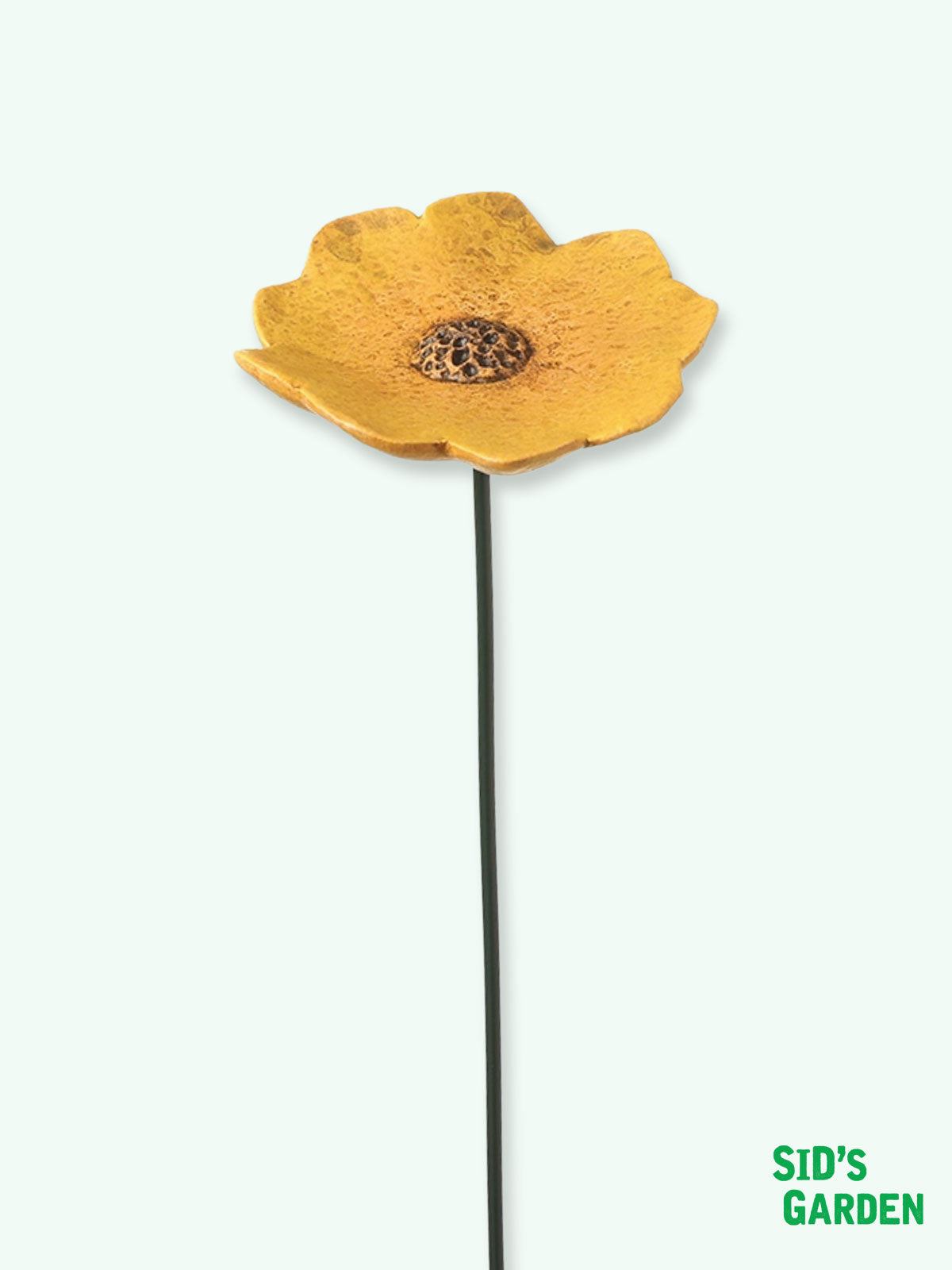 Garden Ceramic Colourful Poppy Stake - 57cm