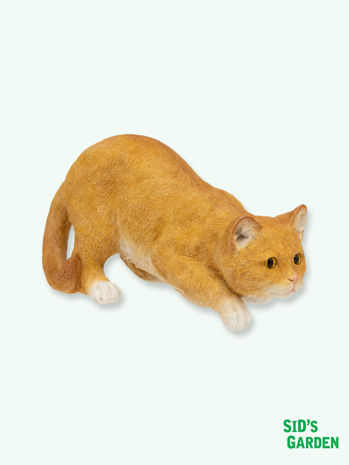 Marmalade Ginger Cat Garden Statue