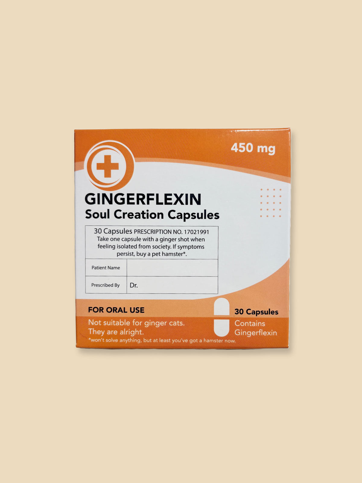 Gingerflexin - Novelty Prescription Mint Sweets