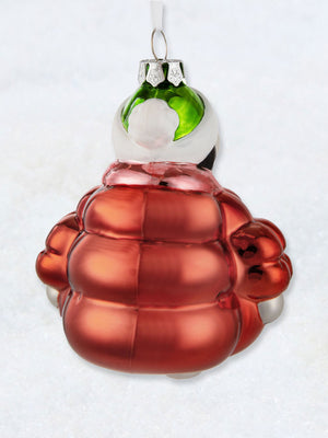 Peanuts Glass Ornament - Snoopy in Red Puffer Jacket